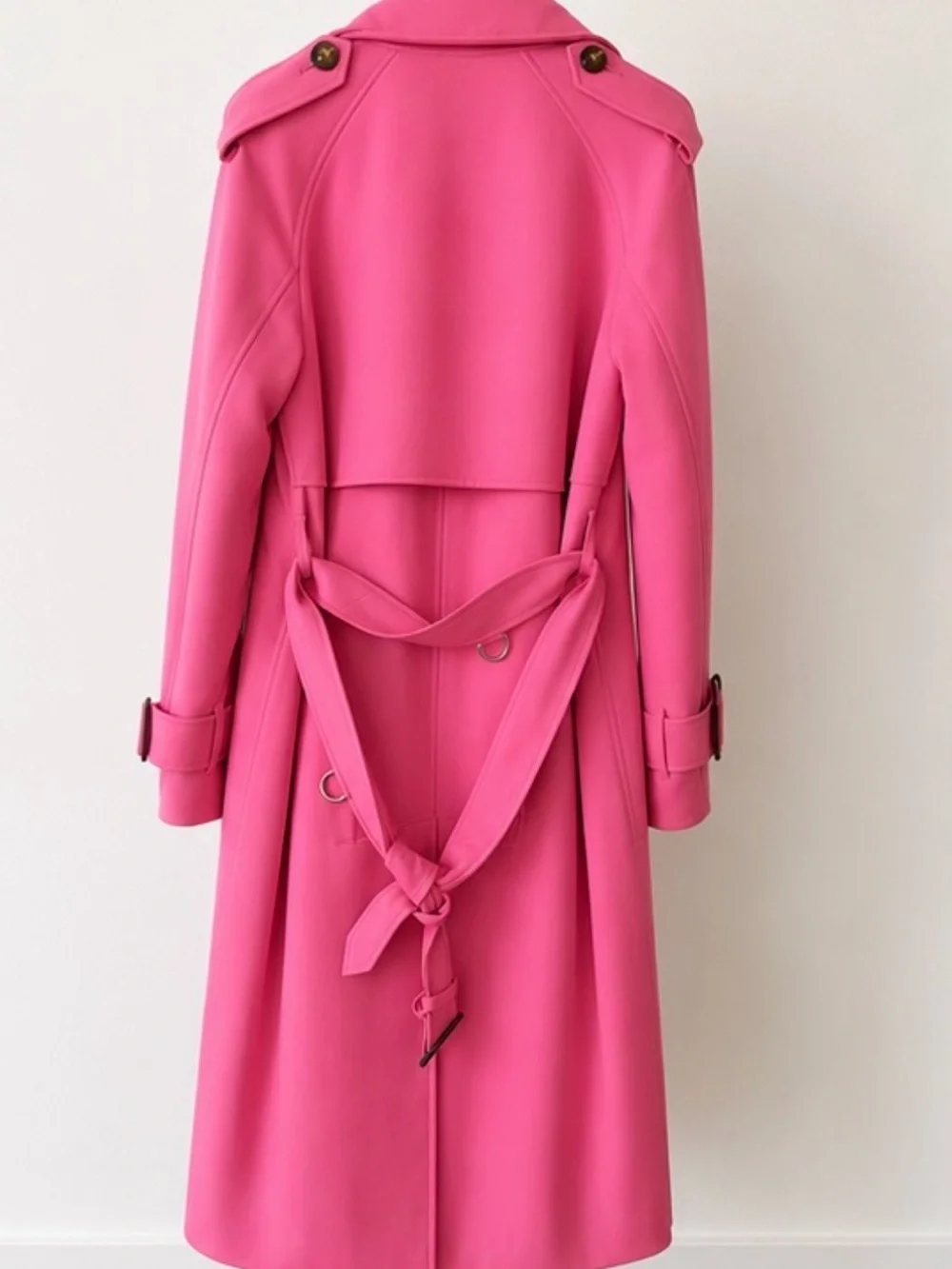 Burberry Prorsum Bright Pink Trench Coat – EU 38 / US 4 – New with Tags - Picture 4 of 6